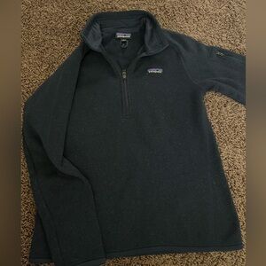 Patagonia Women's Nena Better Sweater 1/4 Zip Fleece Navy Blue Size Medium